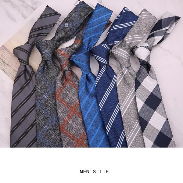 

neck ties geometric striped plaid for mens skinny neckties business classic polyester neckwear wedding gravatas slim gifts, Blue;purple