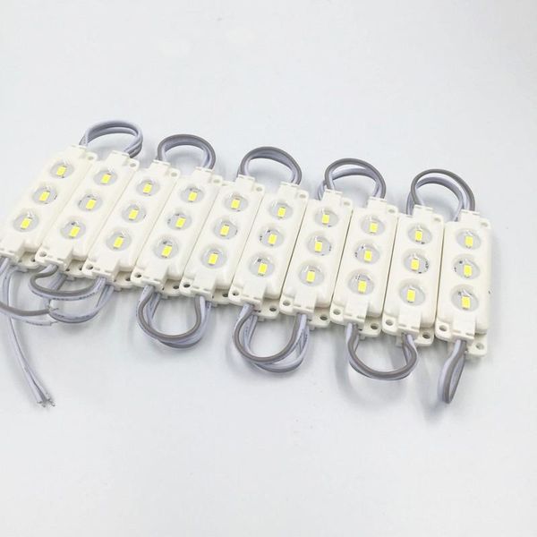 

modules 20pcs 3 led 5730 module waterproof white warm red green blue injection molding light for dc 12v