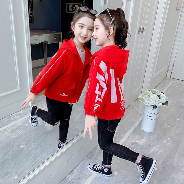 

2021 kid's casual coats baby style spring girl's clothes letters printing long sleeve sweaters kids new fashion jackets 6s95, Blue;gray