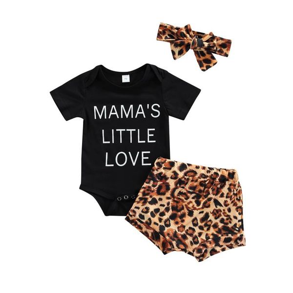 

clothing sets opperiaya baby girls three-piece summer cotton clothes casual set black round collar short sleeve bodysuit shorts and headdres, White