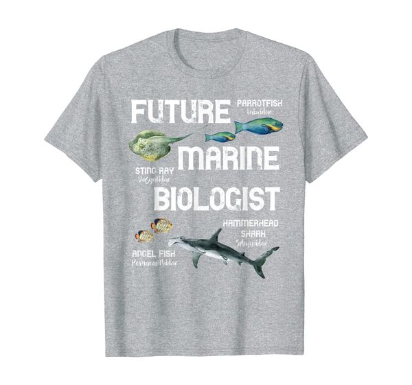 

future marine biologist underwater world t-shirt, White;black