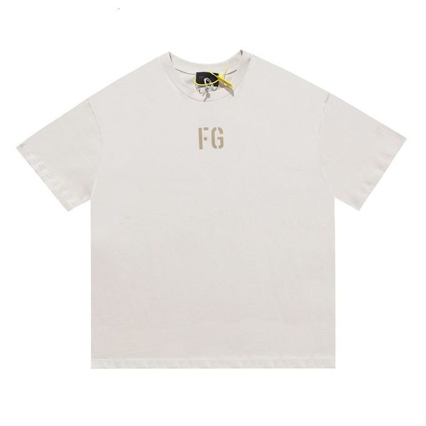 

21ss ins spring summer hip hop fg 7th flocking print tee skateboard tshirt men women short sleeve casual t shirt, White;black