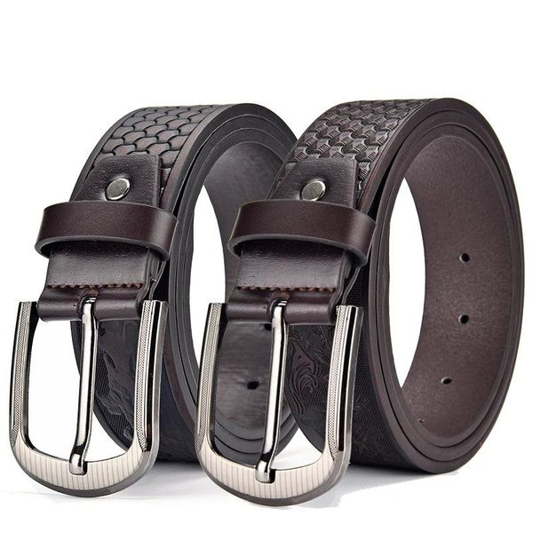 

belts men's embossed belt elegant retro fashion horse pattern unisex, Black;brown