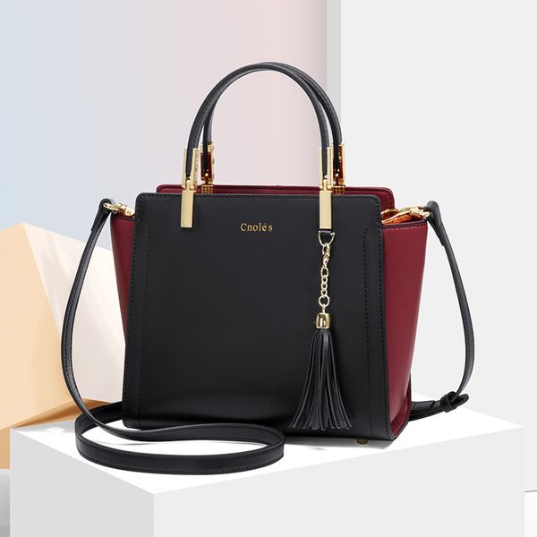 

bag cowhide single shoulder women's fashion versatile messenger personality large capacity handbag