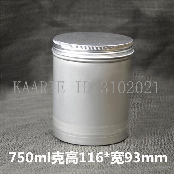 

storage bottles & jars 750g 20pcs refillable empty round aluminum tin food 750ml cosmetic container box tea jar