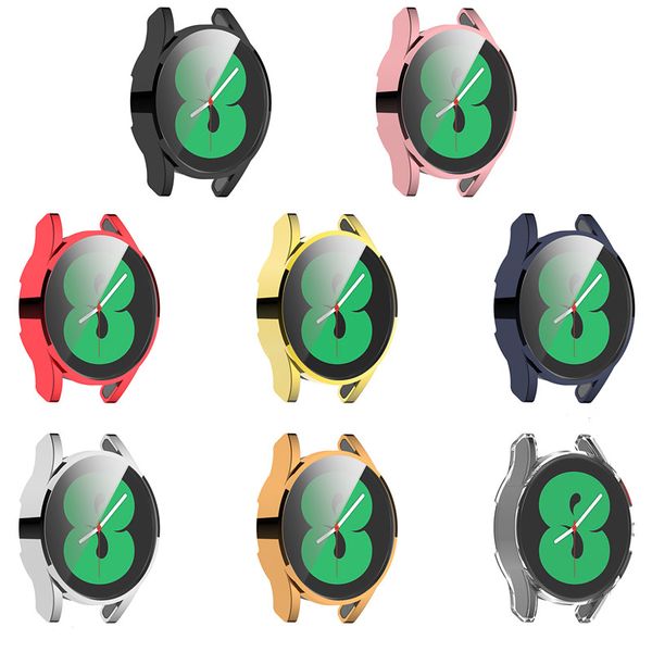 

plating tpu soft protective case for galaxy watch 4 classic full protection frame cover shell clear cases 40mm 44m