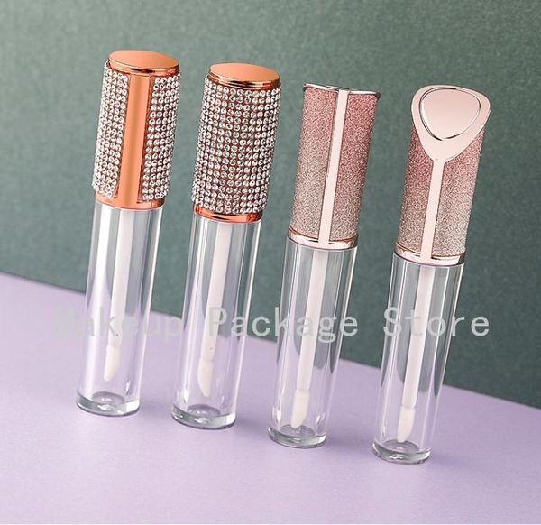 

storage bottles & jars 5ml round lip gloss tubes high grade clear plastic empty containers lipgloss cosmetic packaging