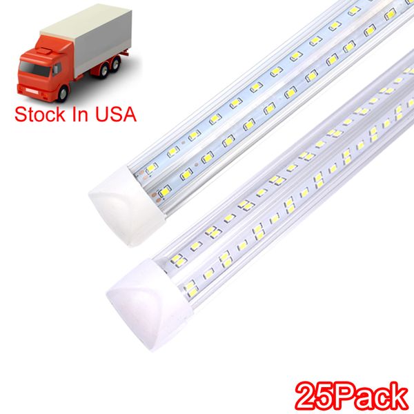 8Ft T8 Led Tubes Light 3ft 4ft 5ft 6ft 144W V a forma di porta di raffreddamento tubo illuminazione congelatore 4 6 fila negozio luci apparecchio