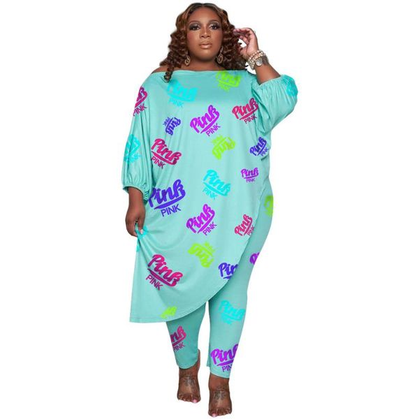 

women's tracksuits irregular loose letter printing two piece fashion women set casual stylish outfit plus size autumn clothes woman who, Gray