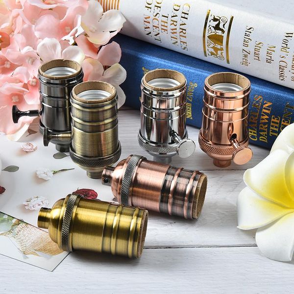 

vintage lamp socket e27 screw bulb base industrial retro pendant fittings lustre lampholders fixture aluminum lamp holder
