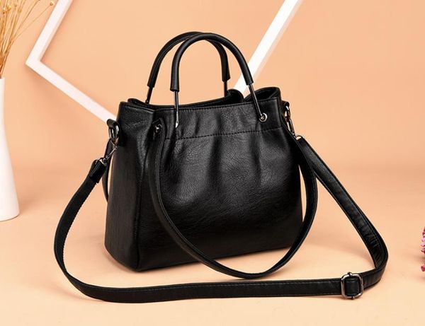 

totes bag handbags 2021 fashion women's bags soft leather retro bucket handbag