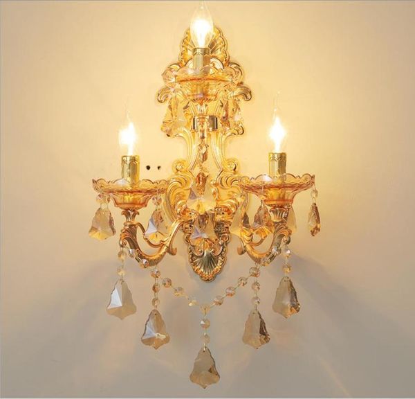 

wall lamp modern crystal lights corridor industrial bedroom contemporary sconce bedside living room