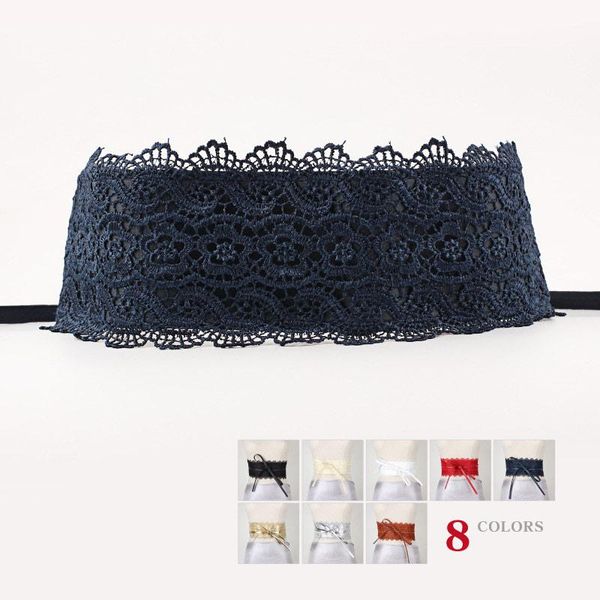 

belts women waist band lace pu leather self tie wrap around waistband obi cinch dress belt b88, Black;brown