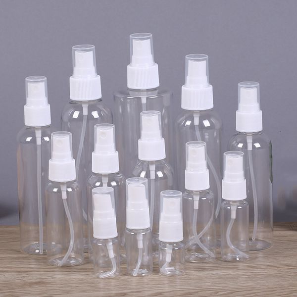 

empty transparent plastic spray bottle atomizer pumps for essential oils travel perfume bulk portable makeup tool 15m 30m 50m 60