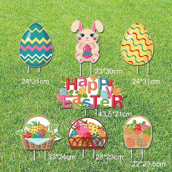 

easter decorations outdoor chick eggs yard signs garden decor sign outdoor backyard lawn decor easter decorations gift