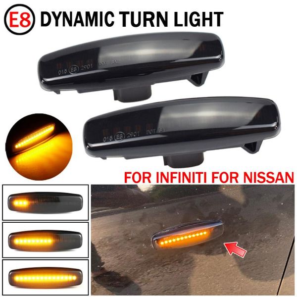 

emergency lights 2pcs dynamic led side marker turn signal light sequential blinker lamp for murano, pnz51, tnz51, z51, z51r, z51z