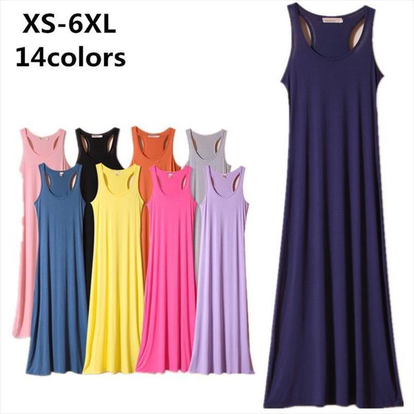 

basic dress,plus size xs 5xl women dresses 6xl maxi long comfortable soft modal cotton dress,beach dress,black red pink purple, Black;gray