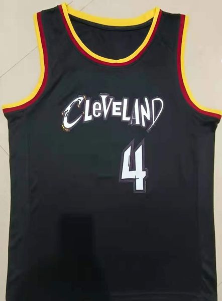 

2021 basketball jerseys 2 sexton 4 evan mobley jersey, Black;red