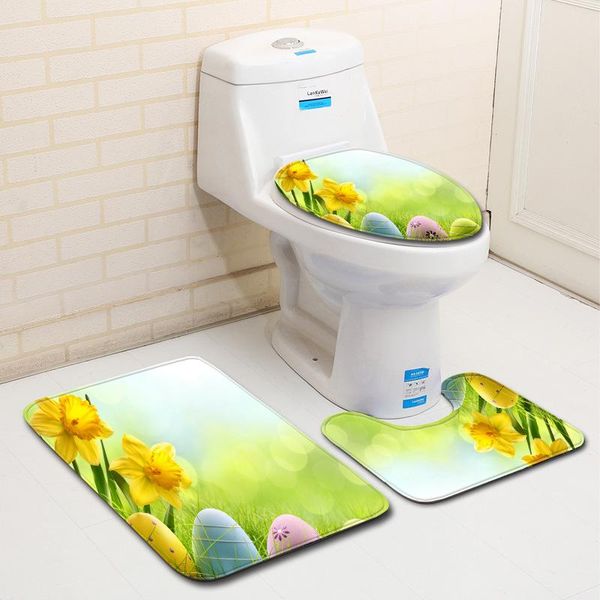 

carpets 3pcs bathroom mat 3d printed bath carpet non slip mats water absorption toilet cover seat
