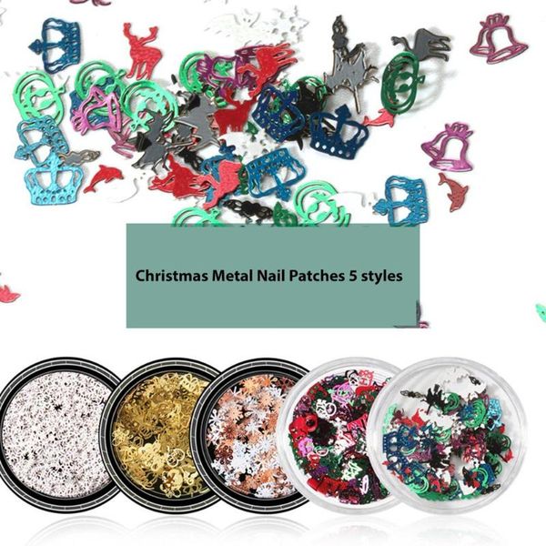 

nail art decorations clearance price patch ultra-thin snowflake-shape christmas halloween ornaments, Silver;gold