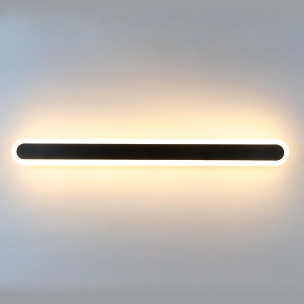 

led wall light bathroom mirror light bedroom bedside wall lamp indoor decoration sconce iron acrylic material ac90-260v