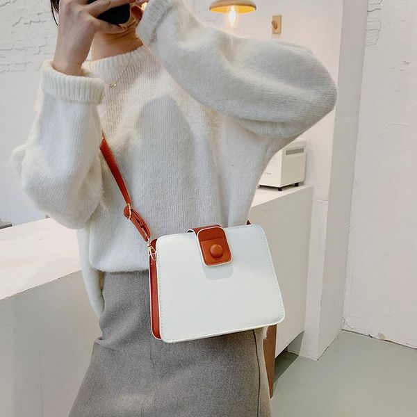 

shoulder bags for women 2021 square lady's bag and pu leather fashion crossbody