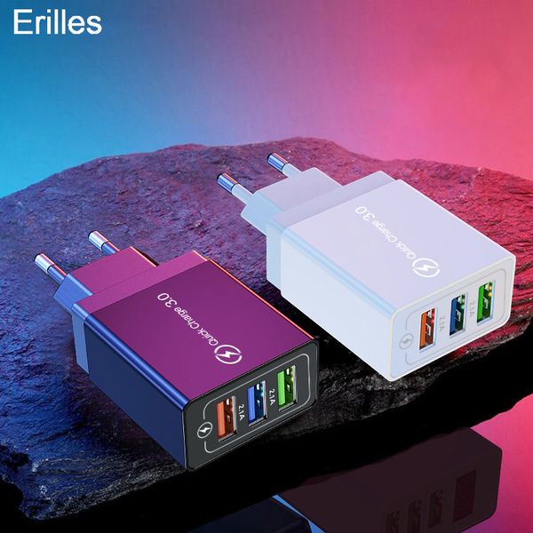 

lx brand 3 usb fast phone charger quick charge 3.0 phone tablet charger for iphone 12 pro max samsung xiaomi charger phone charging unit