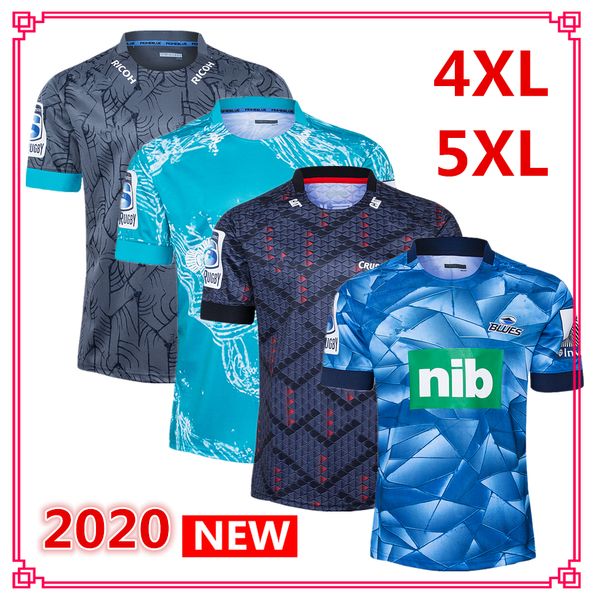 

2020 super rugby jersey blues crusaders blues hurricanes highlanders home away rugby jerseys shirt big size s-5xl ems ing, Black;gray