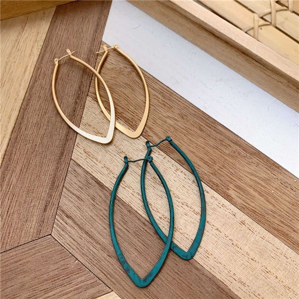 

hbp fashion soft color haze blue korean temperament irregular frosted earrings short personality ear jewelry women, Silver