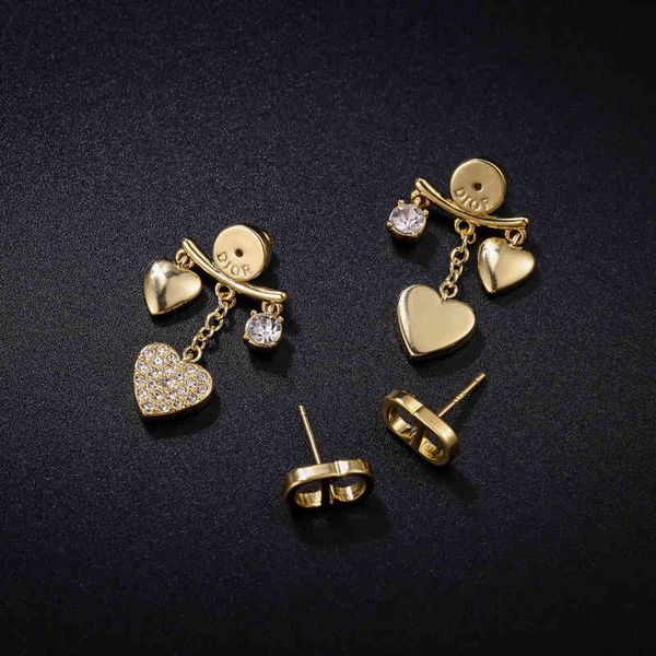 

70% off 2021 love net red creative fashion new simple earrings, Golden