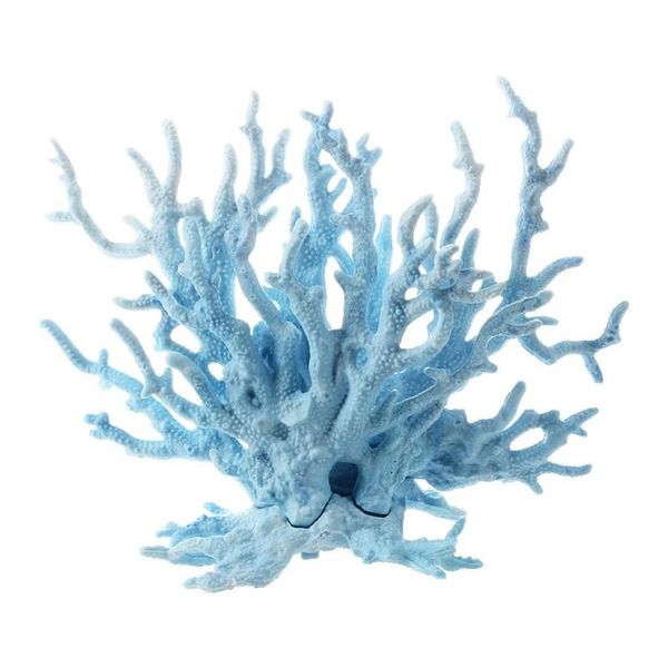 

aquarium fish tank light blue artificial plastic coral decor decorations