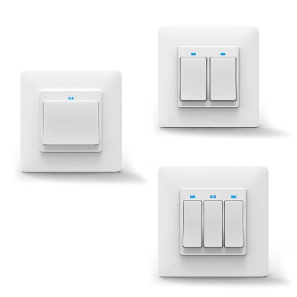 

smart home control wifi light wall switch push button intelligent remote hands-voice scheduled timer setting share
