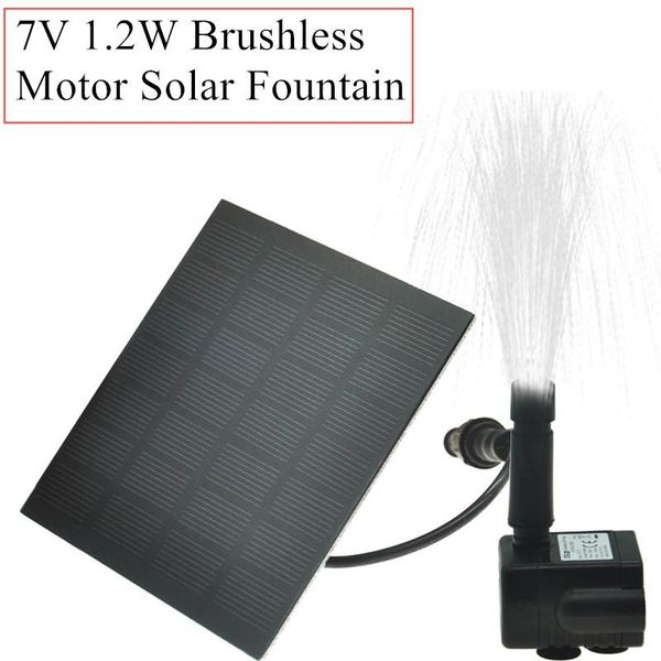 

garden decorations solar power floating fountain water pump brushless motor for pool decorative 40% off