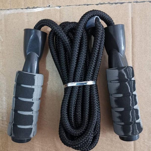 

skipping rope anti-slip foam handle braided double bearing rope jumping adjustable sports gym fitness skipping