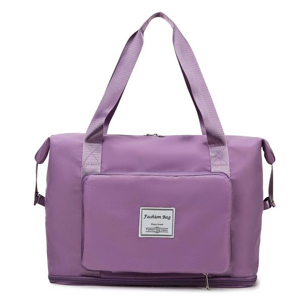 

duffel bags tote gym bag waterproof travel yoga multifunctional foldable storage outdoor dry and wet separation luggage