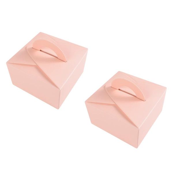 

15pcs portable packing boxes candy container gift box party supplies cookies cake boxes birthday decorations (without ribbo