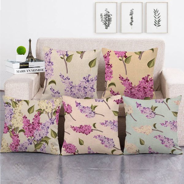 

45cm*45cm small coconut tree pattern design linen/cotton throw pillow covers couch cushion cover home decor pillow