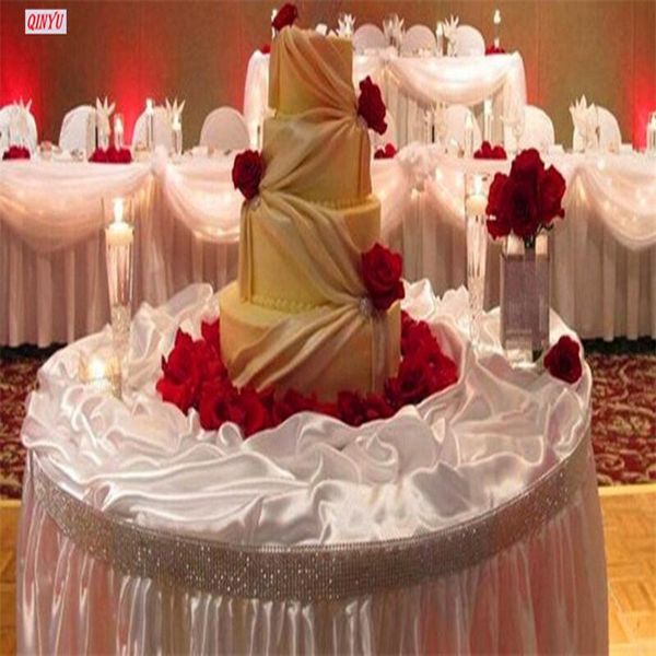 

party supplies 10 yard silver mesh trim bling diamond wrap cake roll tulle crystal ribbons party wedding decorations 7zhh195