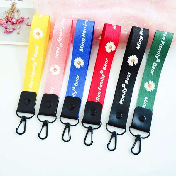 

new creative printing digital color letter ribbon hand rope bag pendant