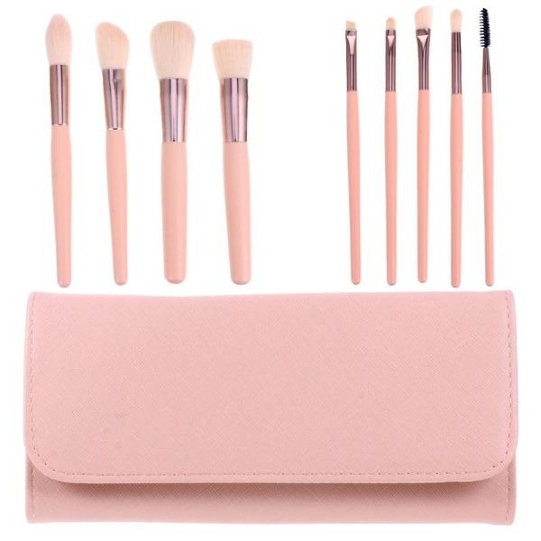 

1 set/10pcs makeup brush practical cosmetics brushes artificial fiber brush kit