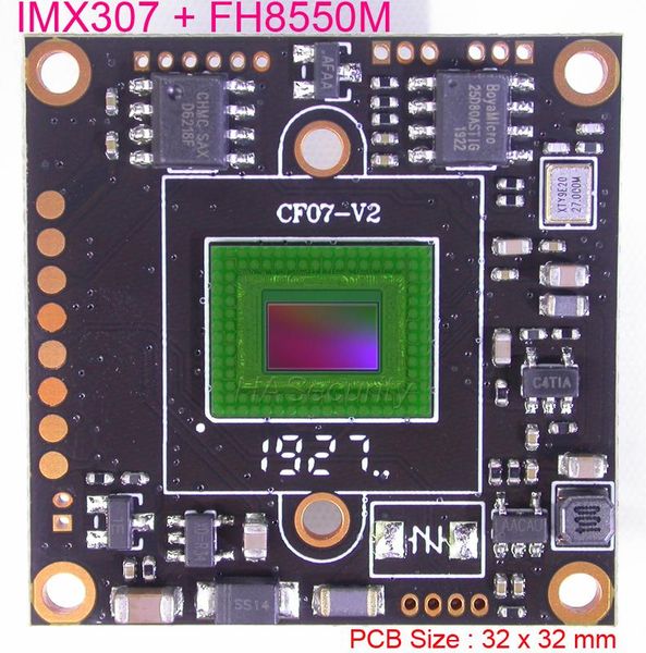 

cameras ahd-h (1080p , 720p) / cvbs (d1) 1/2.8" sony starvis imx307 cmos + fh8550 cctv camera module pcb board (optional parts)