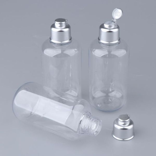

3pcs clear travel makeup container lotion bottles jar liquid shampoo bottle