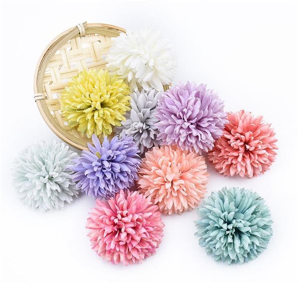

2pcs artificial flowers silk chrysanthemum home wedding decor fake plants decorative flowers wreaths diy gifts box flo jllxpu