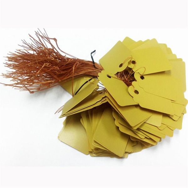 

3.6x2.5cm 100pcs plant tags tag strip line garden label plant hanging label mark mini seed signs garden decoration ornaments