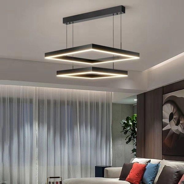 

chandeliers modern led chandelier indoor lighting black for living room dining kitchen bedroom lamp luminaires
