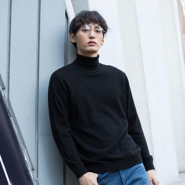 

men women high collar pullover sweater spring winter outdoor camping hiking keep warm knitting jacket sport training clothes, White;black