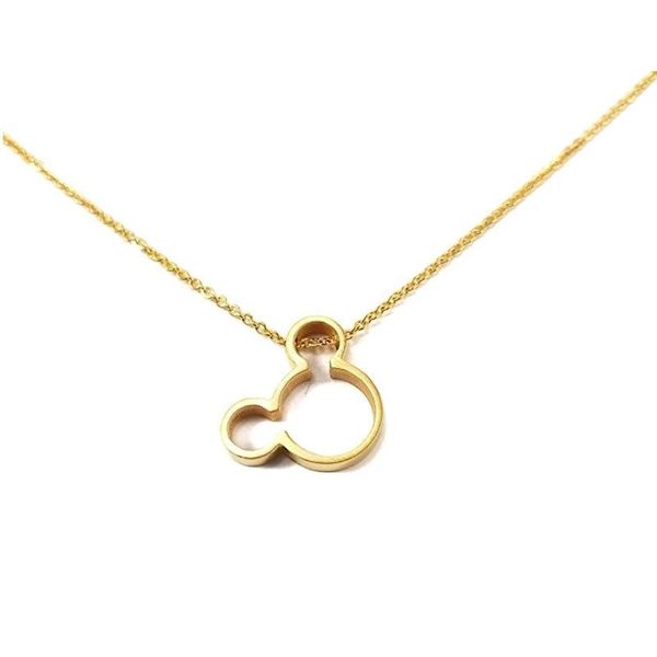 

pendant necklaces classic vintage carton miki cute mouse necklace christmas gift to girlfriend gold silver color for women and girls