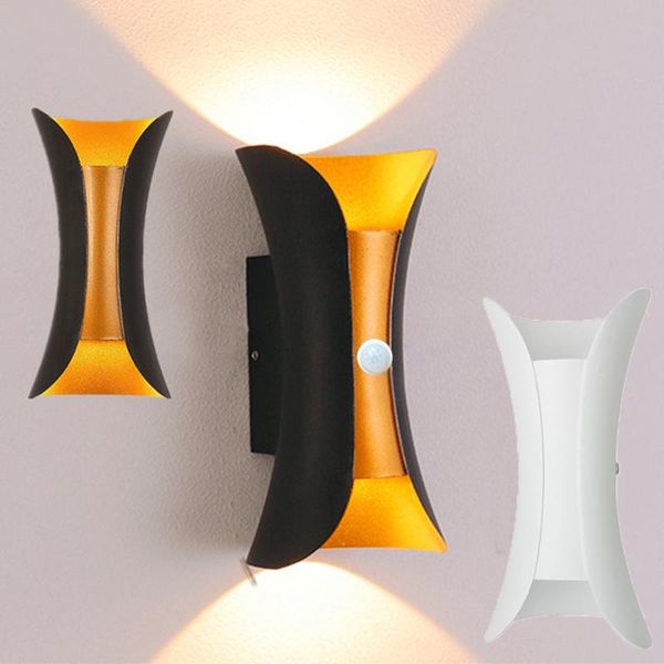

outdoor wall lamps pir motion sensor 10w 20w led lamp garden porch light waterproof corridor balcony front door sconce
