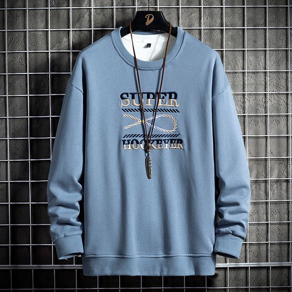 

2021 new arrival men's hoodie spring autumn korea version sweatshirts male big size m-4xl drop shipping j65q, Black