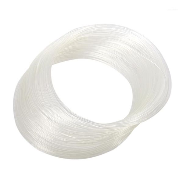 Fisherman Monofilament Fluorocarbon Fishing Leader Line 1,2 mm Dimeter White Braid